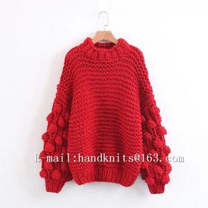 Quality Hand Knit Sweater, Hand Knitted Cardigan, Handmade Pullover Bohemian Dress, Stylish Bubble Dress wholesale