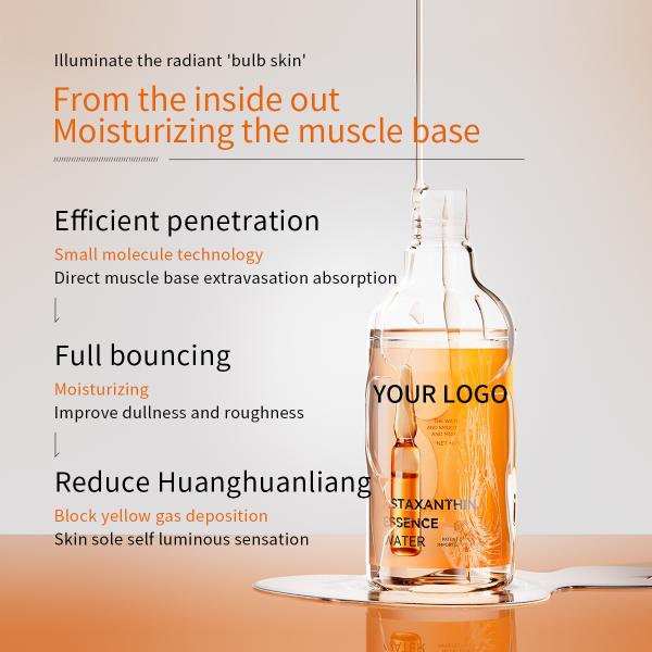 Customized Facial Care Toner Astaxanthin Staying up Late Darkening Brightening Whitening Firming and Moisturizing Water