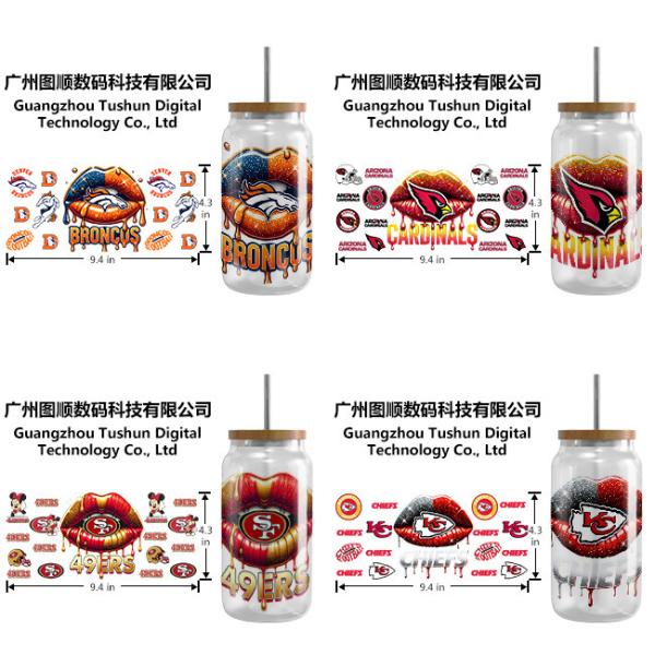 UVDTF packaging custom UV transfer stickers 16oz cup sleeve 24oz stickers DTF transfer waterproof labels
