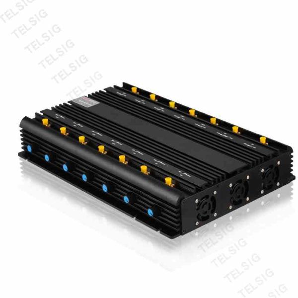 Cheap 5G LTE High Power Mobile Phone Jammer With 14 Antenna Alluminum Alloy Marterial for sale
