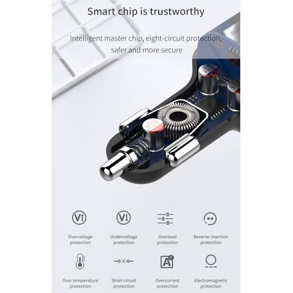 Voice Navigation MP3 WMA Bluetooth Car Kit Radio 5V 3.1A