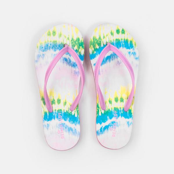 Reusable Tie Dye Flip Flop , PE Sole Ladies Flip Flops Size 8