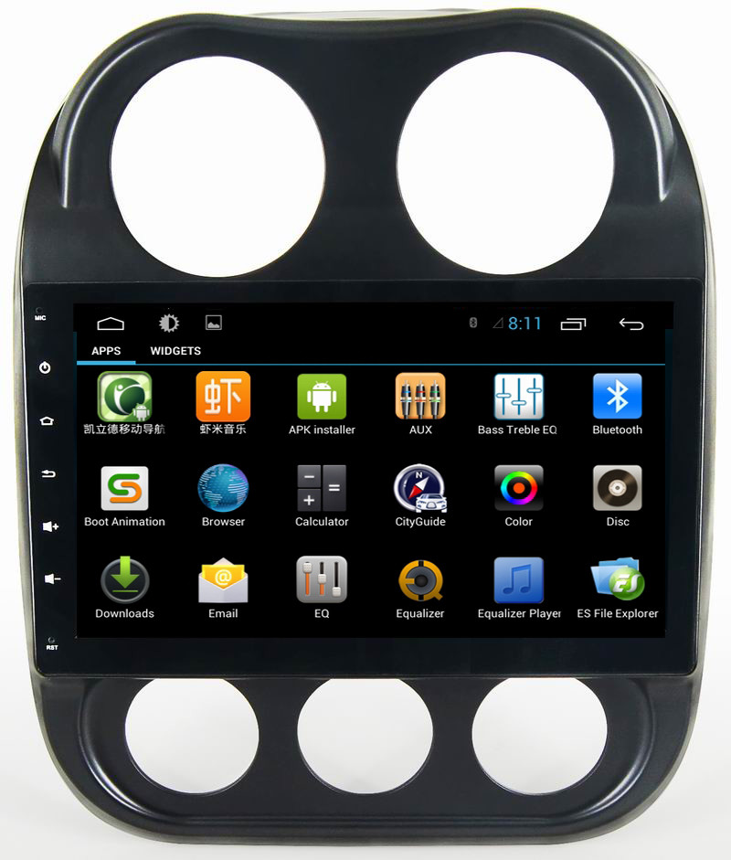 Ouchuangbo car radio dvd for Jeep Compass with android 6.0 gps navigation bluetooth USB