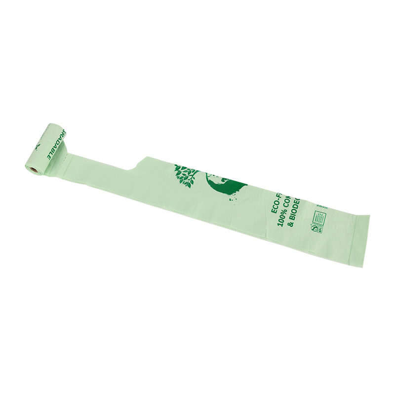 PBAT PLA Corn Starch Vest Style Bag for Compostable Trash in Aseptic Environments