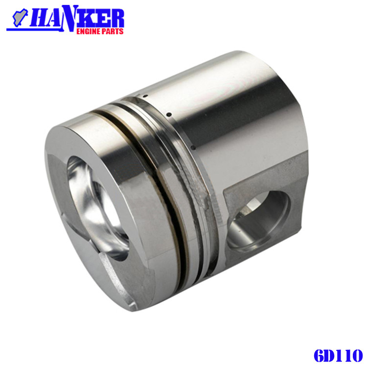 Excavator Komatsu 6D110 Diesel Engine Piston 110mm With Pin 6138-32-2120