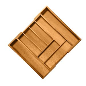 Quality Kitchen Expendable Utensils Cutlery Tray Drawer Organizer Box Bamboo wholesale