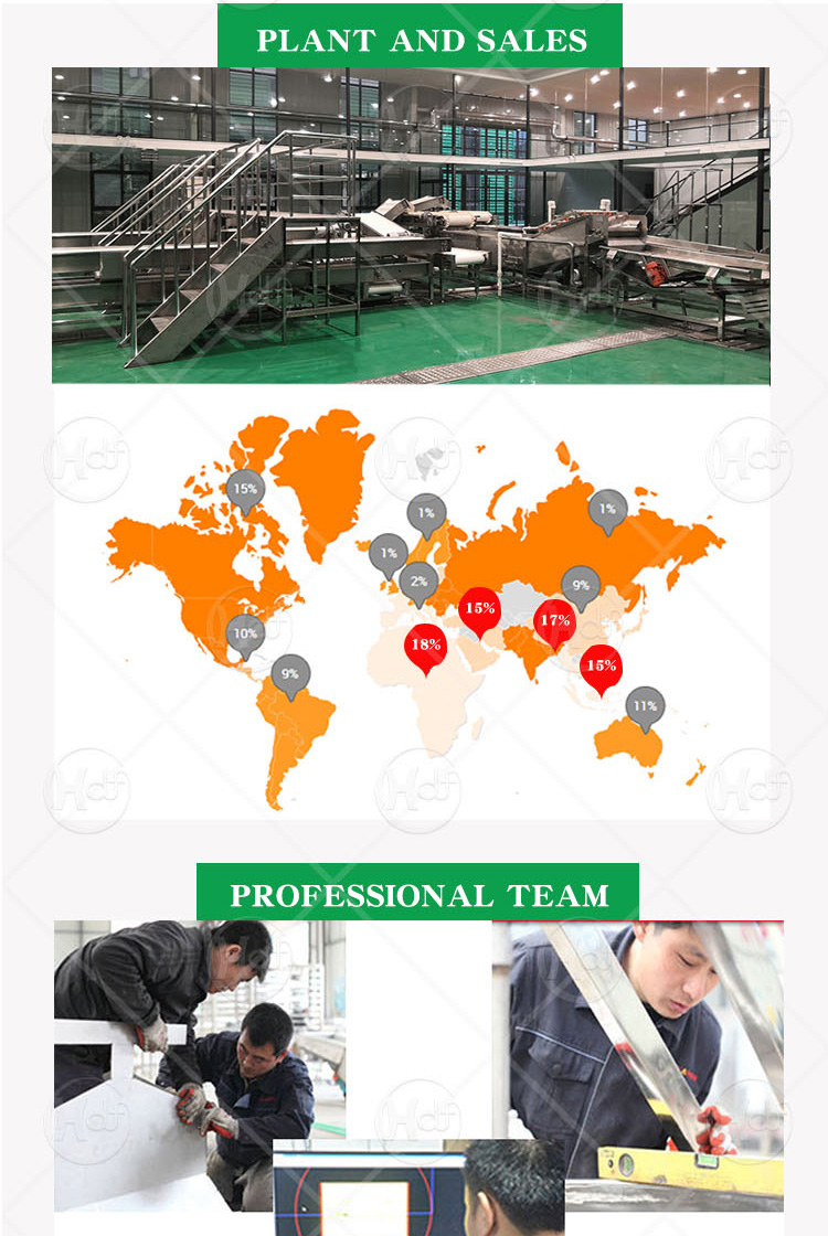 Excellent quality full automatic potato chips production line/fresh potato chips making machine/frozen french fries