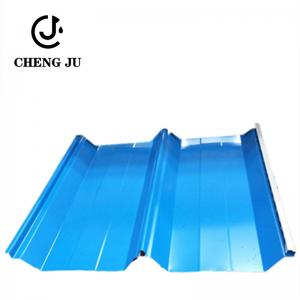 China DX51d Galvanized Steel Roofing Sheets Modern Building Material Blue Color Metal Roof Sheet on sale