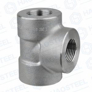 Quality Forged Socket Thread Tee BSP Industrial Pipe Fittings ASTM 904L wholesale