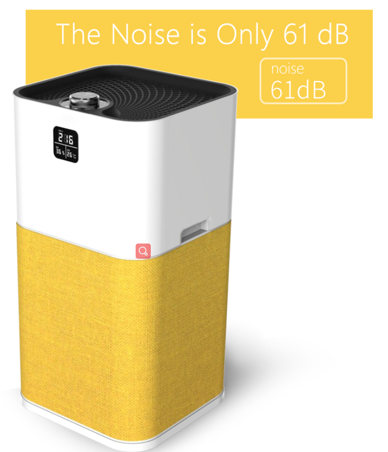 550m3/h 61dB Home HEPA Air Purifier 60W Air Humidifier Negative Ion