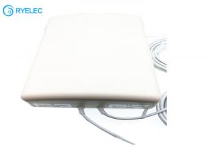 China MIMO 2* 4G LTE Antenna 10Dbi IP67 White Panel Antenna With 2*5m Rg58 CABLE To Sma Male on sale