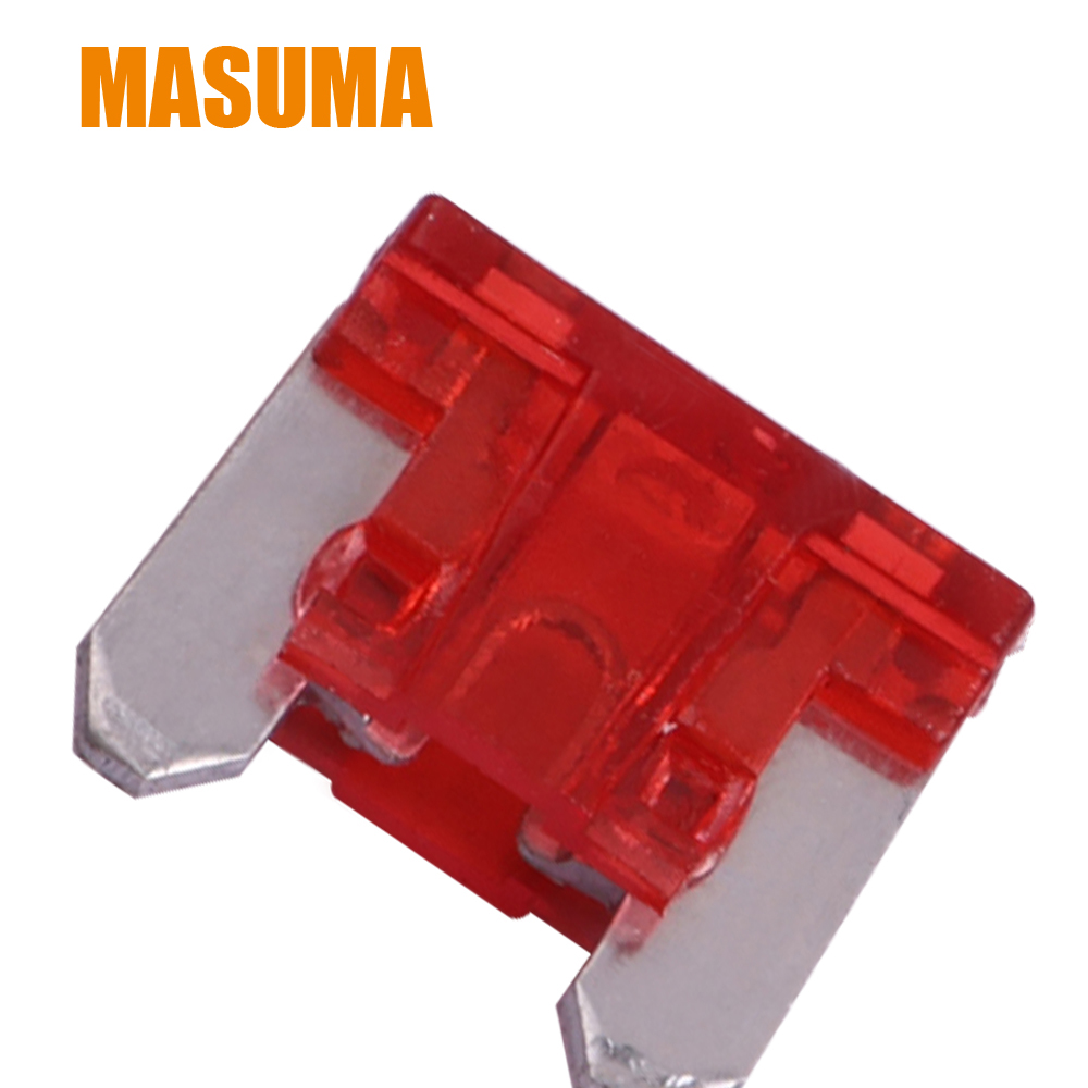 FS-048 10A Red 100 pcs MASUMA Chassis Parts Fuse Assortment Kit 18790-01108 24319-89910 24319-8991A 90982-09021