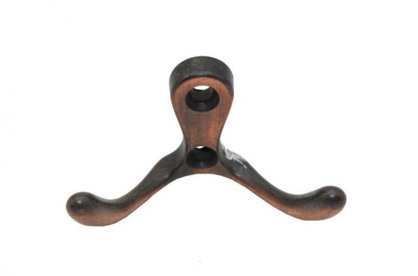 Cheap Red Antique Copper Wall Hook Furniture Hardware Double Hooks for sale