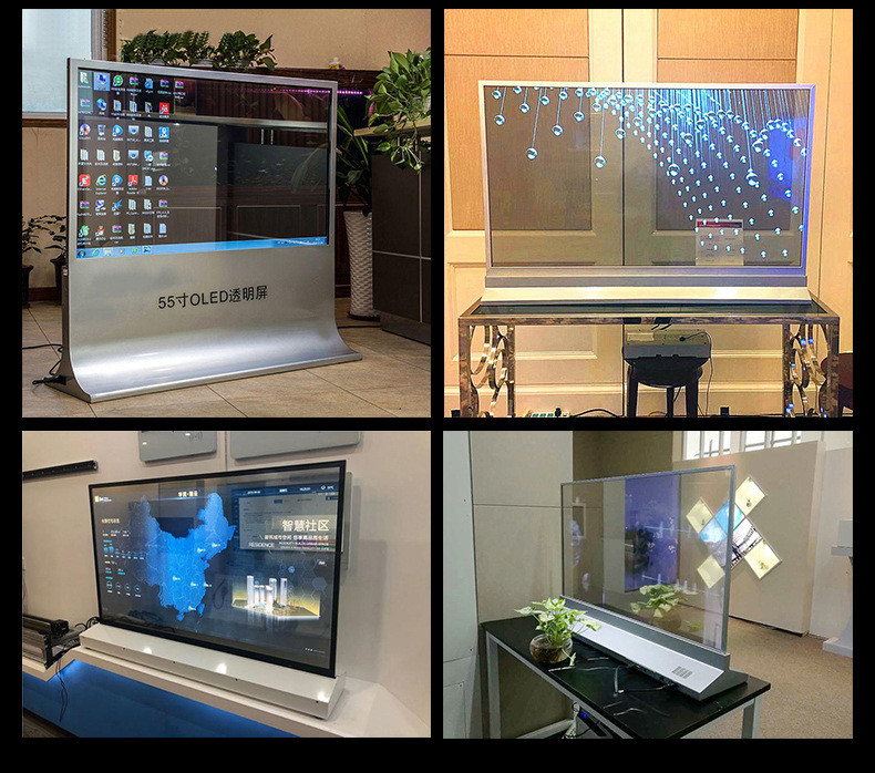 43inch Transparent OLED Signage 1 Ms Response Time Technology Integration