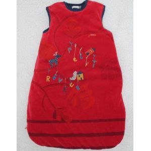 Velour With Padding Baby Padded Sleeping Bag Winter Warm Sleeveless