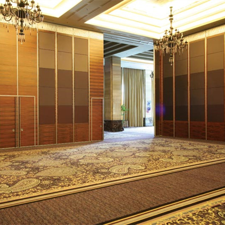 Movable Sliding Folding Partition Door Rods Hanging System Track At Airport Hall Wall