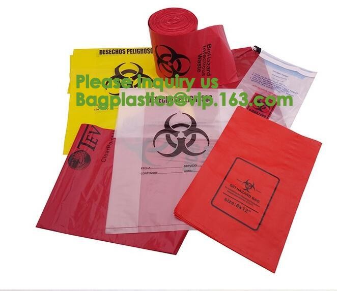 Bio Hazard Tote Bags,Stick-on Red Bio Hazard Waste Bags 6" x 6" 200/Bx,Shop Bio Hazard Shoulder bags online bagease pack