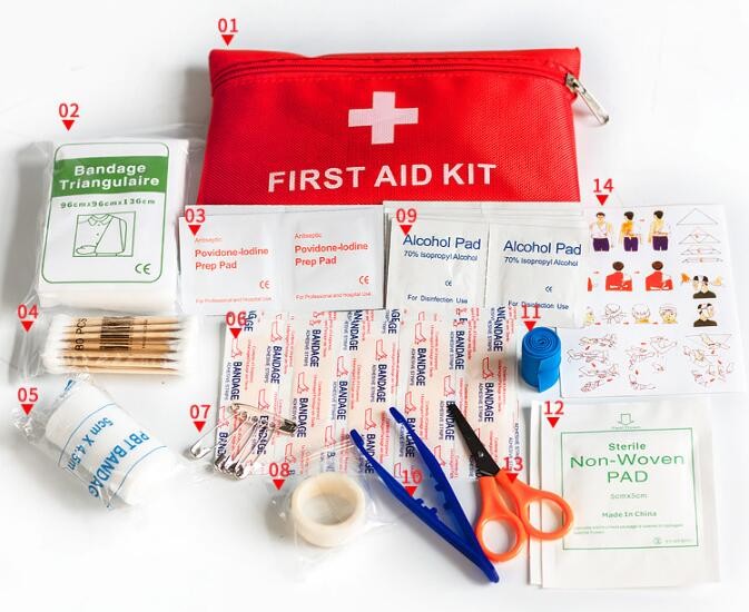 Customized Logo First Aid Supplies / Kitchen Aid Bag / Small First Aid Kit, Medical First Aid Kit With Supplies Mini Hot
