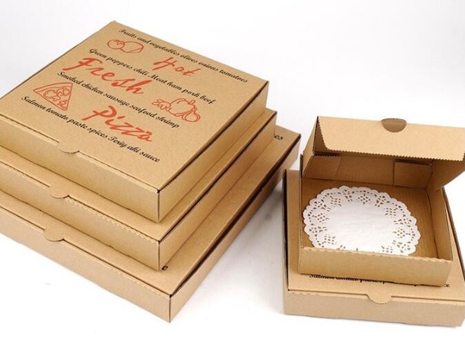 Kraft paper takeaway salad lunch box with customized size,disposable take away kraft paper lunch box/food container