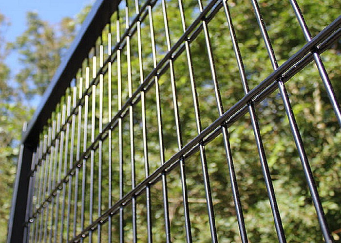 Double Loop Wire Fence 50x200mm Mesh Free Samples Custom Posts For Garden Highway Sport