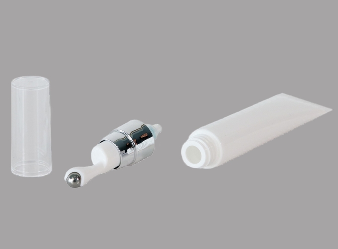 D22mm Metal Applicator Empty Custom Cosmetic Eye Cream Massage Serum Tube With Massage Stainless Steel Ball