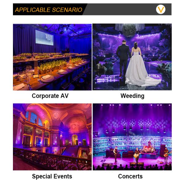 Outdoor Waterproof Rgbwa-uv 7x20W Dmx Led Par Can Light For Outside Stage Landscape
