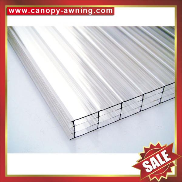 Cheap four layers polycarbonate sheet,multiwall PC sheet,hollow pc panel,pc hollow board,excellent temperature resistance ! for sale