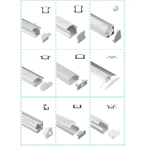 6063 T5 Aluminum Alloy Suspended LED Profile with Customizable Length for Optimal Heat Dissipation