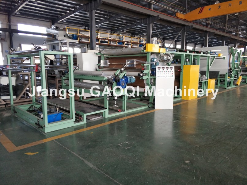 Automatic Solvent Based Adhesive Coating Leather Fabric Bonding Machine for Upholstery