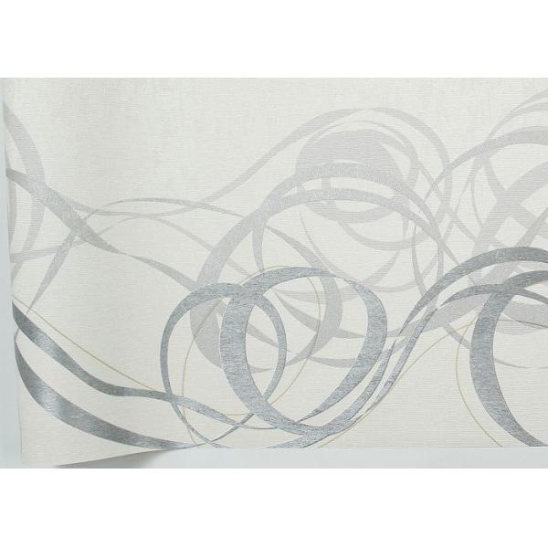 Embossed Asian Inspired Wallpaper , Leaf Pattern Washable Vinyl Wall Coverings