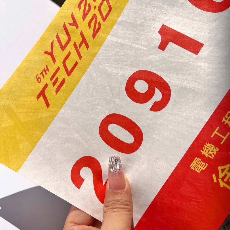 Custom Bib Numbers Tyvek Paper For Race Biking Competition Marathon Identification Number Bibs