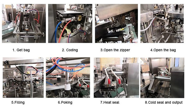 Multihead Weigher Chocolate Zipper Pouch Packing Machine