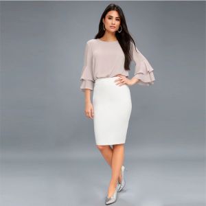 Quality Guangzhou Ladies Clothing Three Quarter Tiered Sleeves Top wholesale