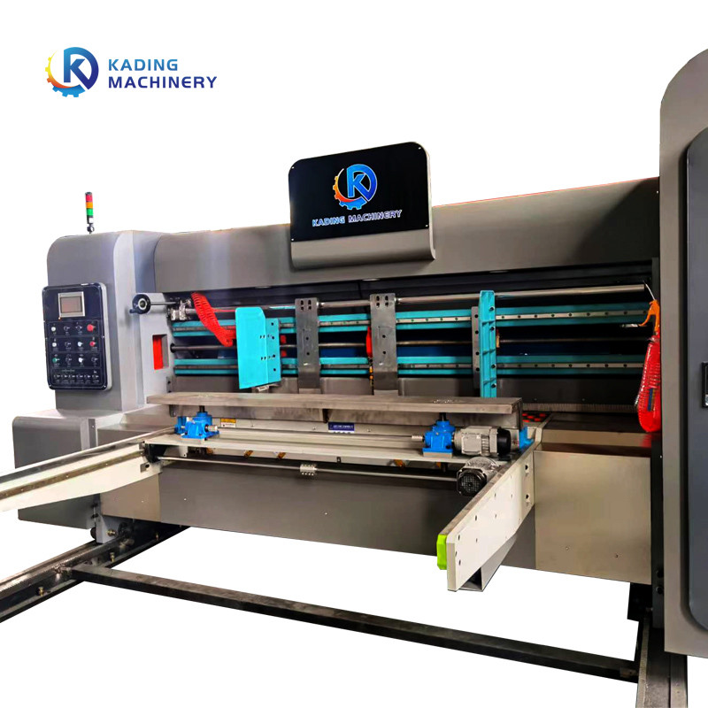 Auto Paper Feeding Die Cutting Machine Cardboard With Vibrating Stacker For Irregular Box