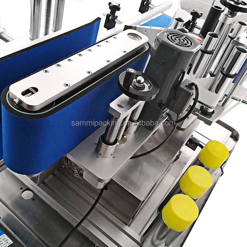 Sticker Liquid Soap Automatic Water Bottle Labeling Machines 2 Side With Coder