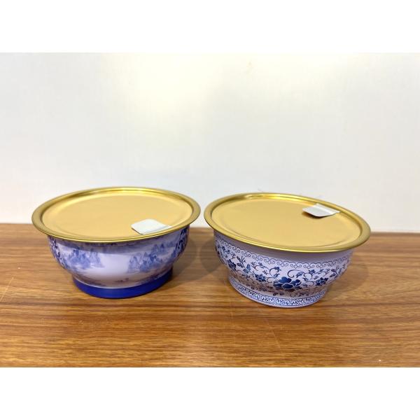 Unique 4 Color Print Round Gift Tin Cans For Promotional