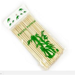 Quality Customized 40cm Barbecue Wooden Sticks , Marshmallow Roasting Bamboo Skewers On Grill wholesale