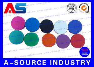 China Plain  Vial Glass Bottle Caps  Flip Off Lids For Serum Vials Various Colours on sale