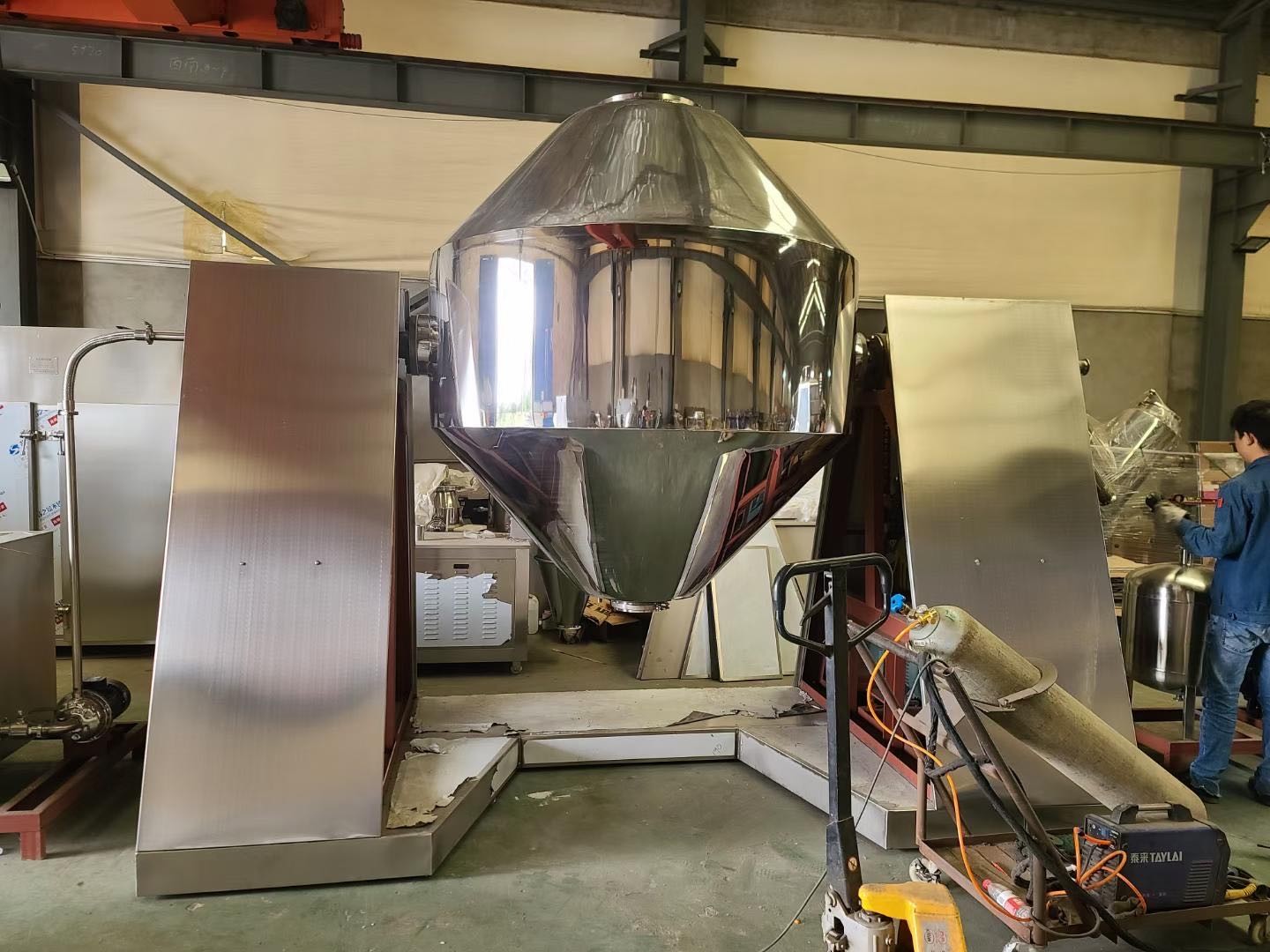 20L Double Cone Blender SS316L Chemical Dry Powder Blender