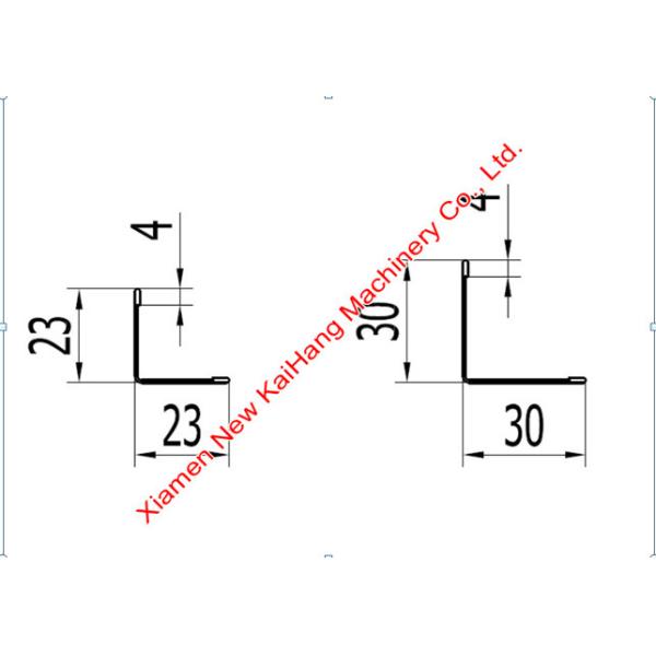 Slotted Angle Roll Forming Machine , Flashing Panel Trim Roll Forming Machine