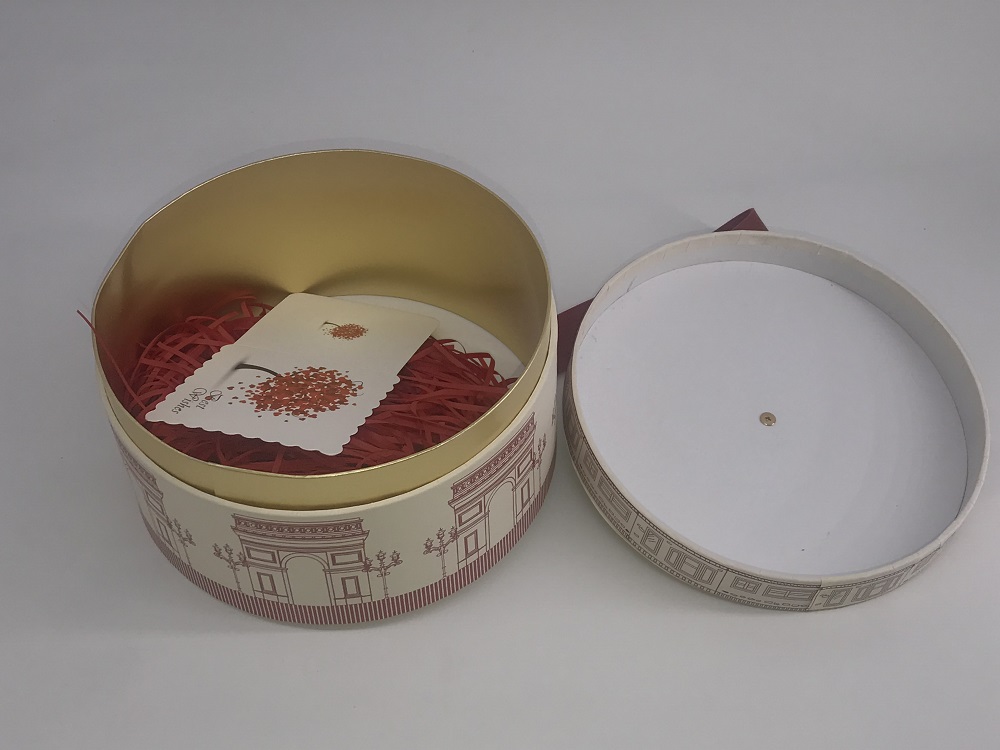 Custom Gift Craft Cylindrical Cardboard Packaging Product Box Kraft Paper