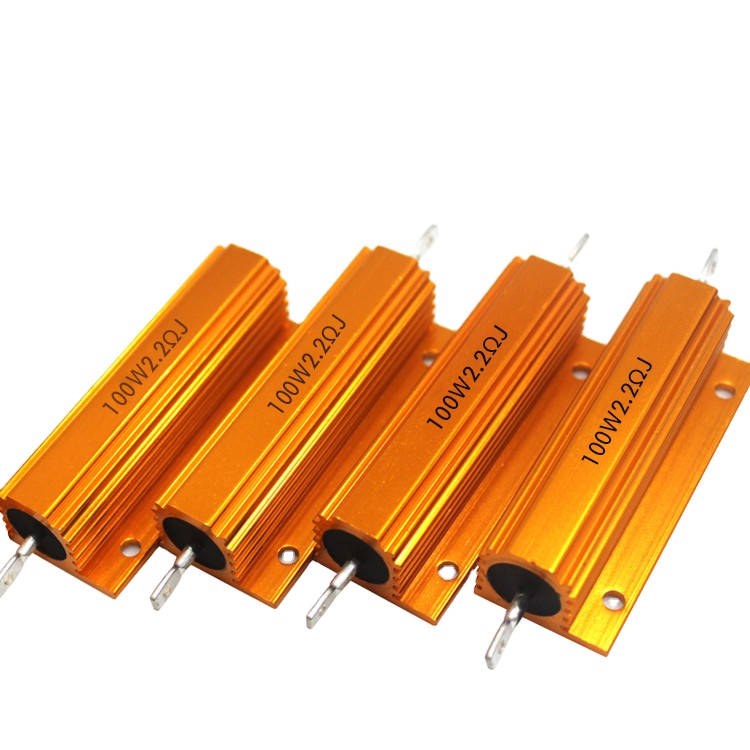 100w 2.2r 6.8r 50r Gold Aluminum housed case Wirewound Resistor