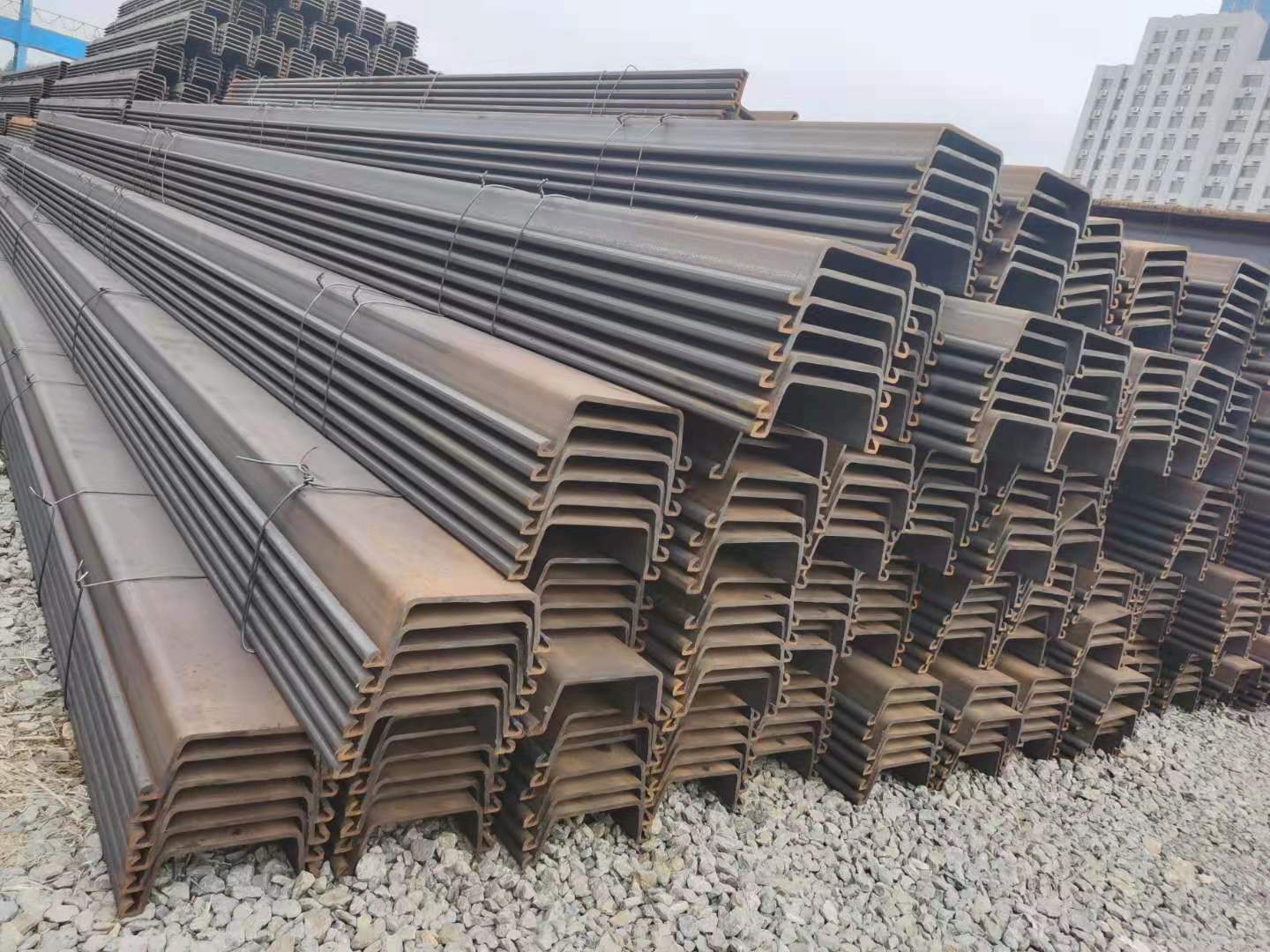 10.5-27.6MM Thick SY390 Carbon Steel Profile 400x85 To 750x225 U Shaped Steel