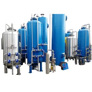 60HZ Deionized Water Systems , Mixed Bed Deionizer Bipass RO 1000LPH