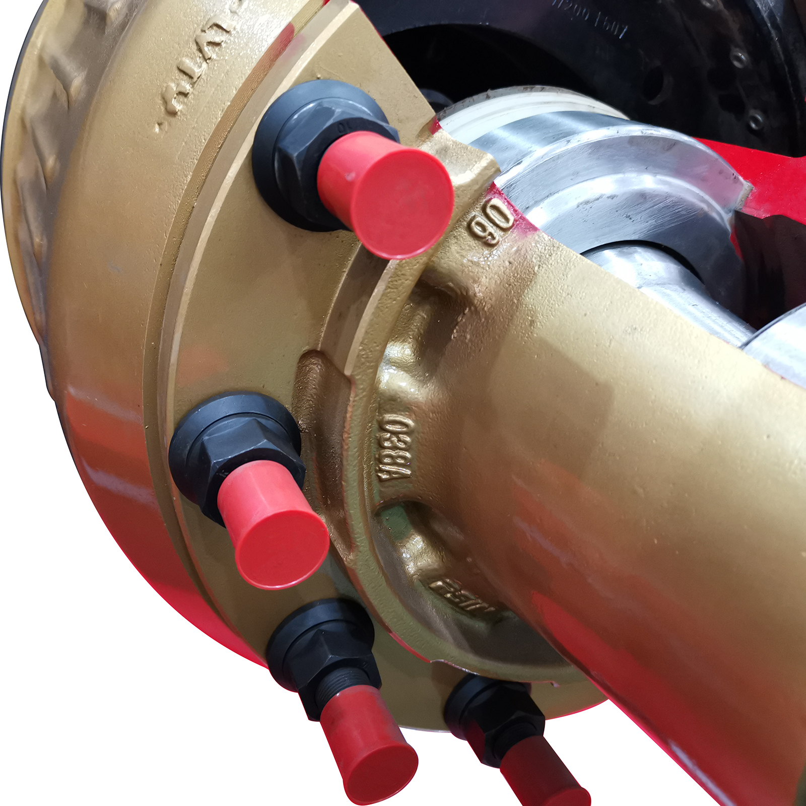 BPW Truck 16T Square Beam Trailer Spare Part Air suspension Front Rear Axle for Semi-Trailer