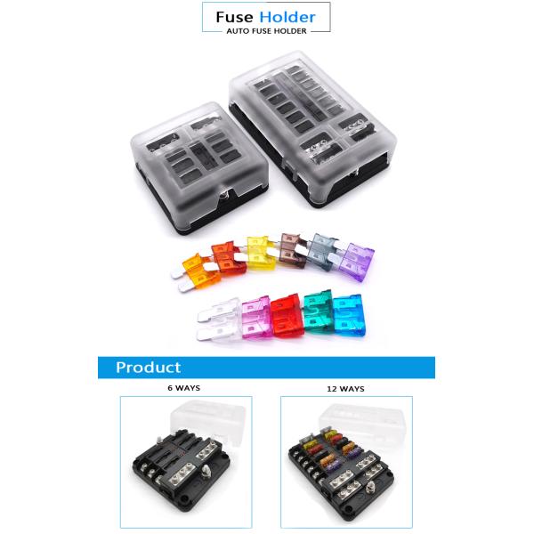 12V 32V DC Marine Boat Waterproof Battery Car Audio ANL MIDI MEGA Fuse Box Block Holder
