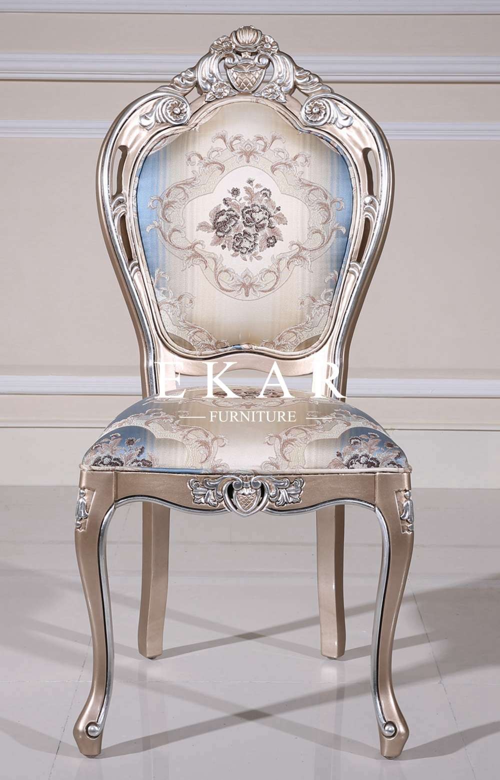 Upholstery Fabric Antique Armrest Luxury Velvet Tufted Dining Chair