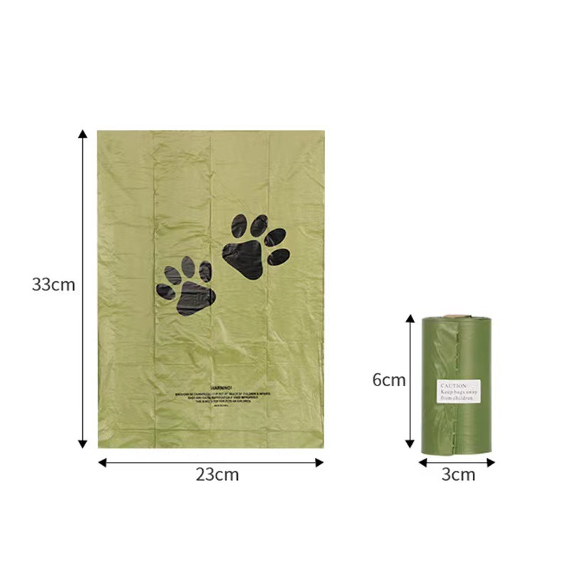 Unit Roll Pet Dog Cat POP Plastic Garbage Bag Degradable for Green and Health Materials