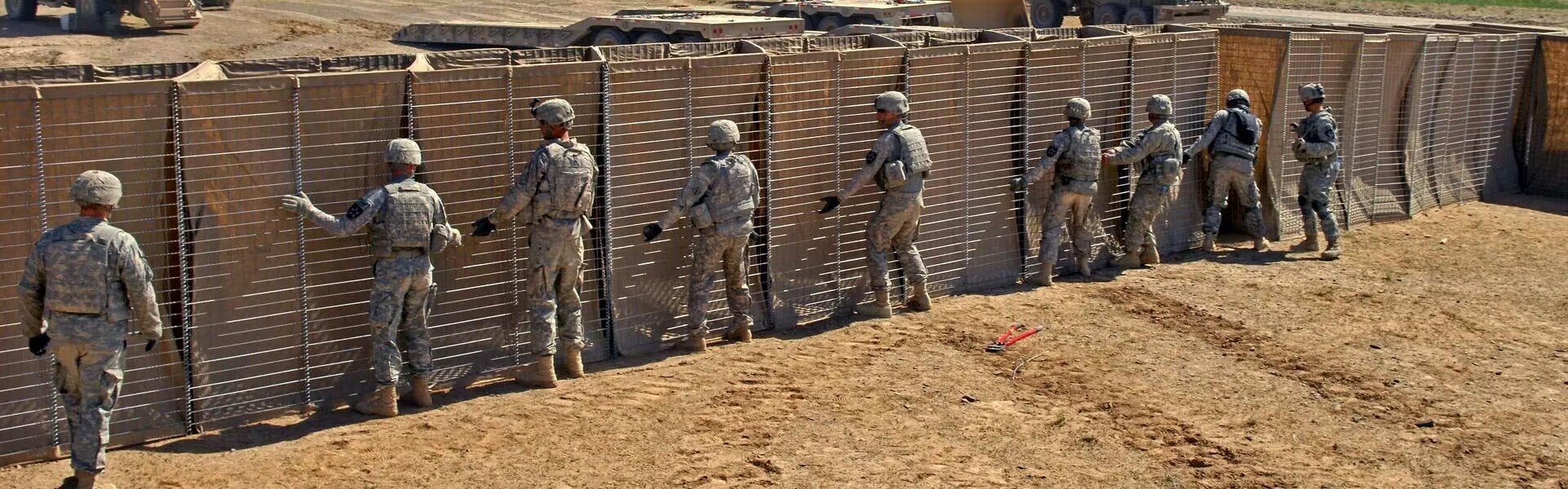 Defensive Bastion Cage Construction Barriers Defensive Blast Wall