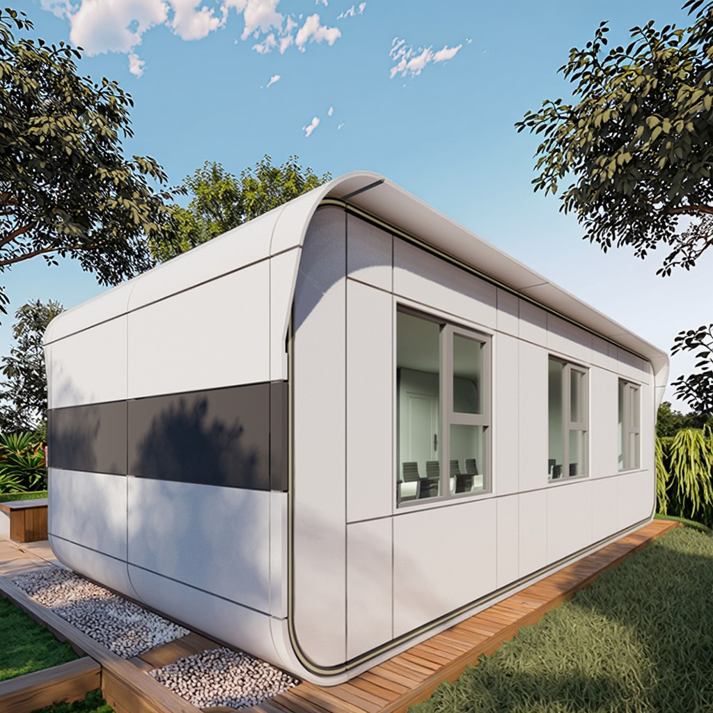 Quality Customizable LED Prefabricated Capsule Office with Aluminum Alloy Floor wholesale